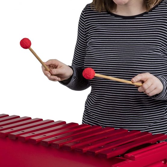Percussion Plus PP071 Wound Woolen Headed Mallets for Bass Metallophone or Xylophone - Medium - Image 3