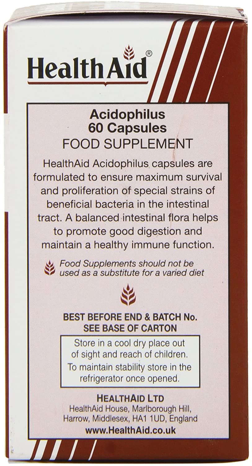 HealthAid Acidophilus, 60 Vegicaps, Other, 60 Count (Pack of 1) - Image 4