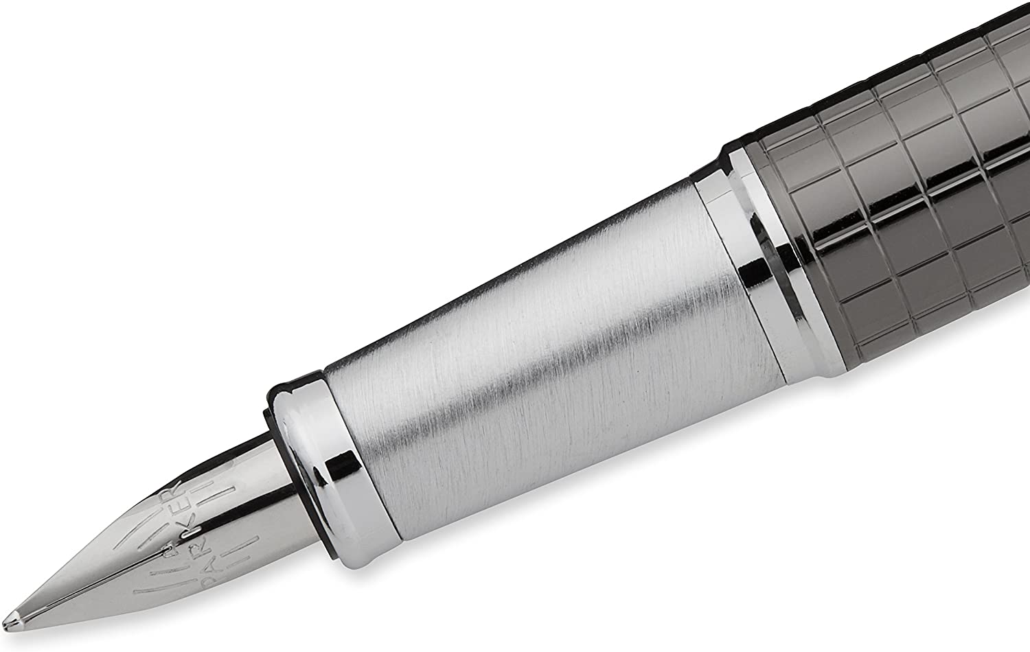 Parker S0908680 IM Premium Fountain Pen, Medium Nib - Chiselled Deep Gunmetal with Chrome Trim, Premium Deep Gun Metal - Image 3