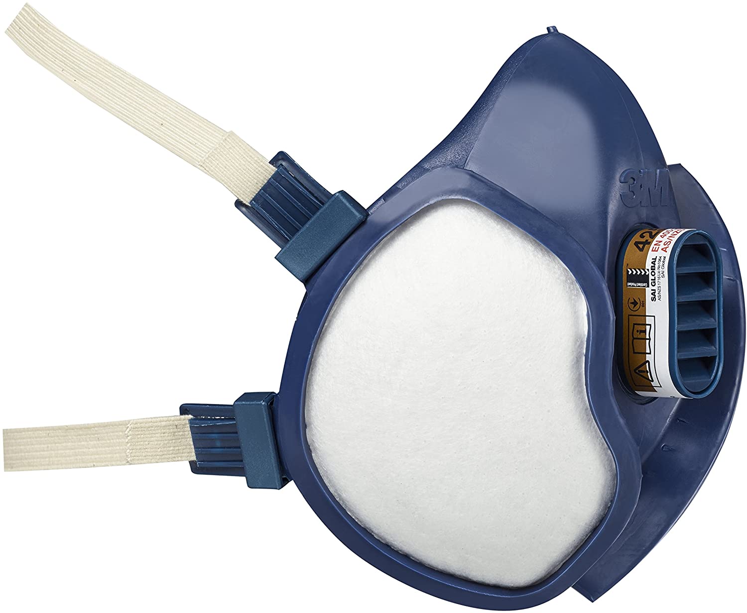 3M Spray Paint Respirator 4251+, A1P2, Maintenance Free Half-Mask, Against Organic Gases And Vapours, 1 Pack,Blue - Image 4