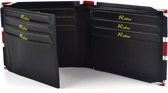 Golunski Retro Gents Leather Wallet 540 - Union Jack - Image 3