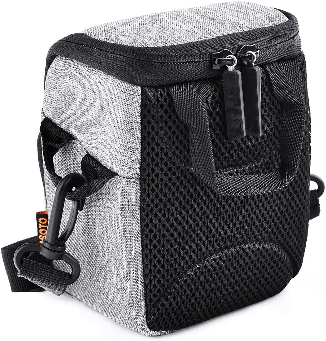 FOSOTO Compact Camera Shoulder Bag Case Compatible for Sony W800 RX100 A600 A5100, Canon PowerShot SX620 SX730 G7X - Image 3