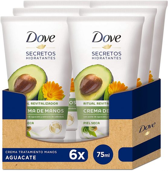 Dove Avocado Oil and Extract of Calendula Hand Cream 75 ml – [Pack of 6]
