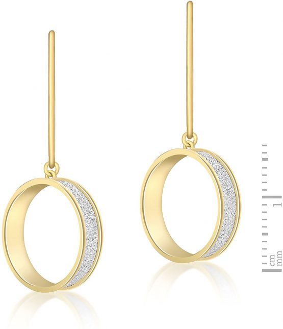 Carissima Gold Women's 9 ct Yellow Gold Ring Stardust Earrings - Image 4