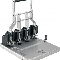 Rexel HD4150 Ultra Heavy Duty 4 Hole Punch, 150 Sheet Capacity, Effortless Punching, Metal, Silver/Black, 2101235