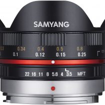 Samyang 7.5 mm Fisheye F3.5 Manual Focus Lens for Micro 4/3 - Black
