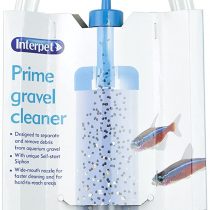Interpet Aquarium Fish Tank Syphon Water Drainer and Gravel Cleaner, with Nozzle and No Return Valve, Mini