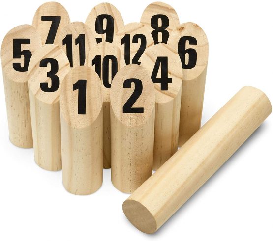 Toyfel Family Game Tölky Finnish Interactive Indoor and Outdoor Game for Kids Adults and Family – Wooden Garden Game for 2 People or More Bowling Team Game for Garden and Home - Image 3