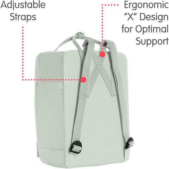 Fjällräven Unisex Adult Kånken Backpack - Mint Green, 27 x 13 x 38 cm/16 Litre - Image 3