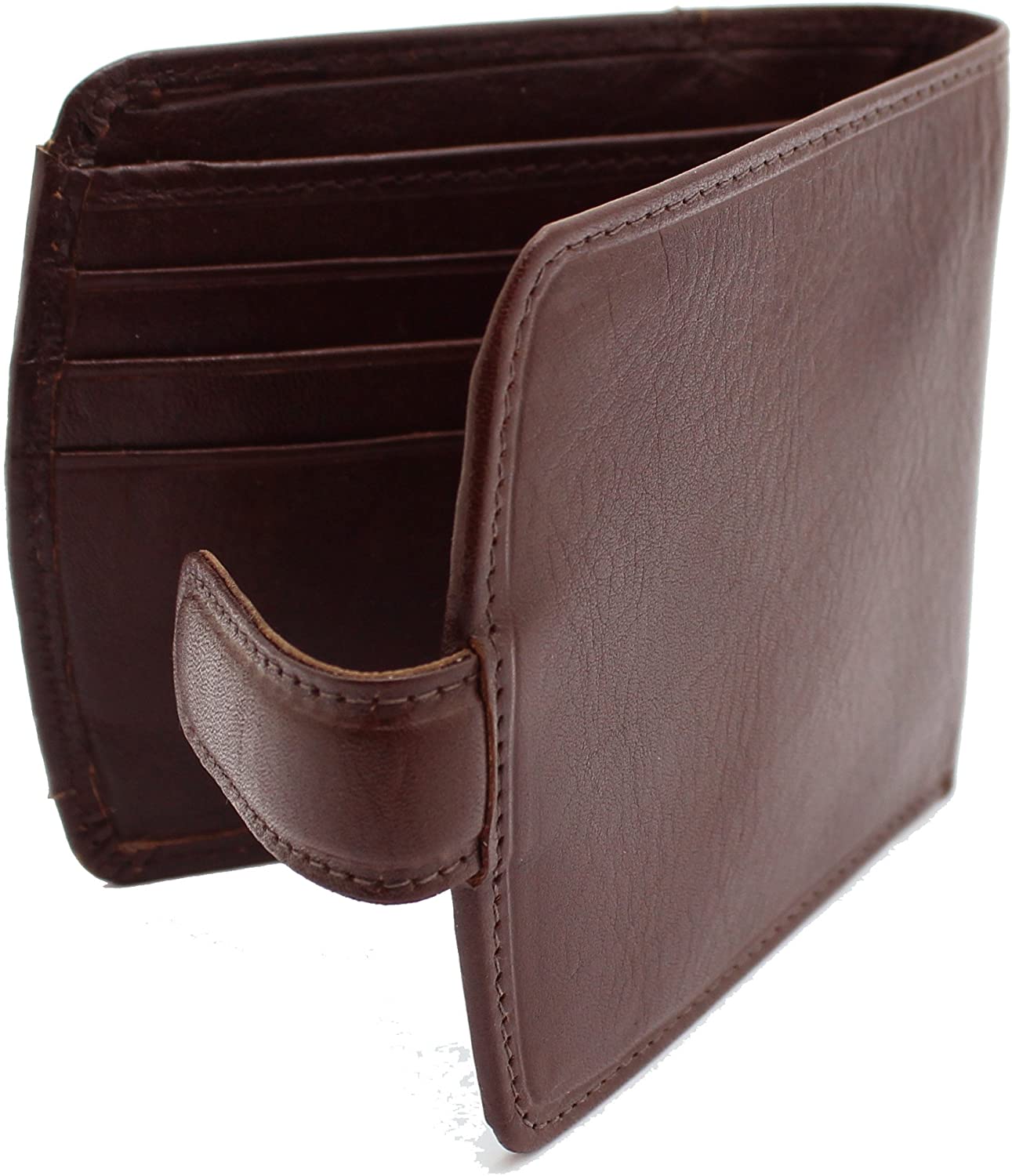 TOPSUM LONDON Men’s Genuine Leather Wallet, RFID Blocking Small Bifold Wallet with External Coin Pocket, 6 Card Slots - Image 4