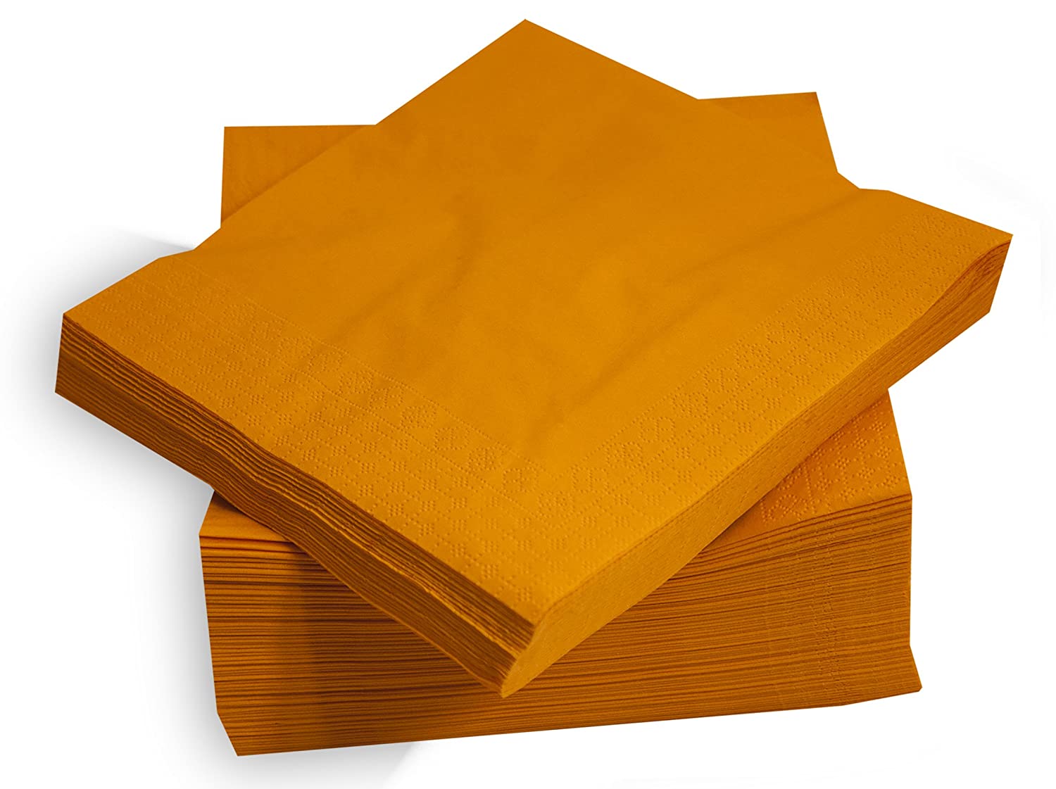 Saten ser42207310 Collection Napkin 40 x 40 2 Layers Lisa with Valance 100 Napkins Orange 2 Layers 1/4 Fold