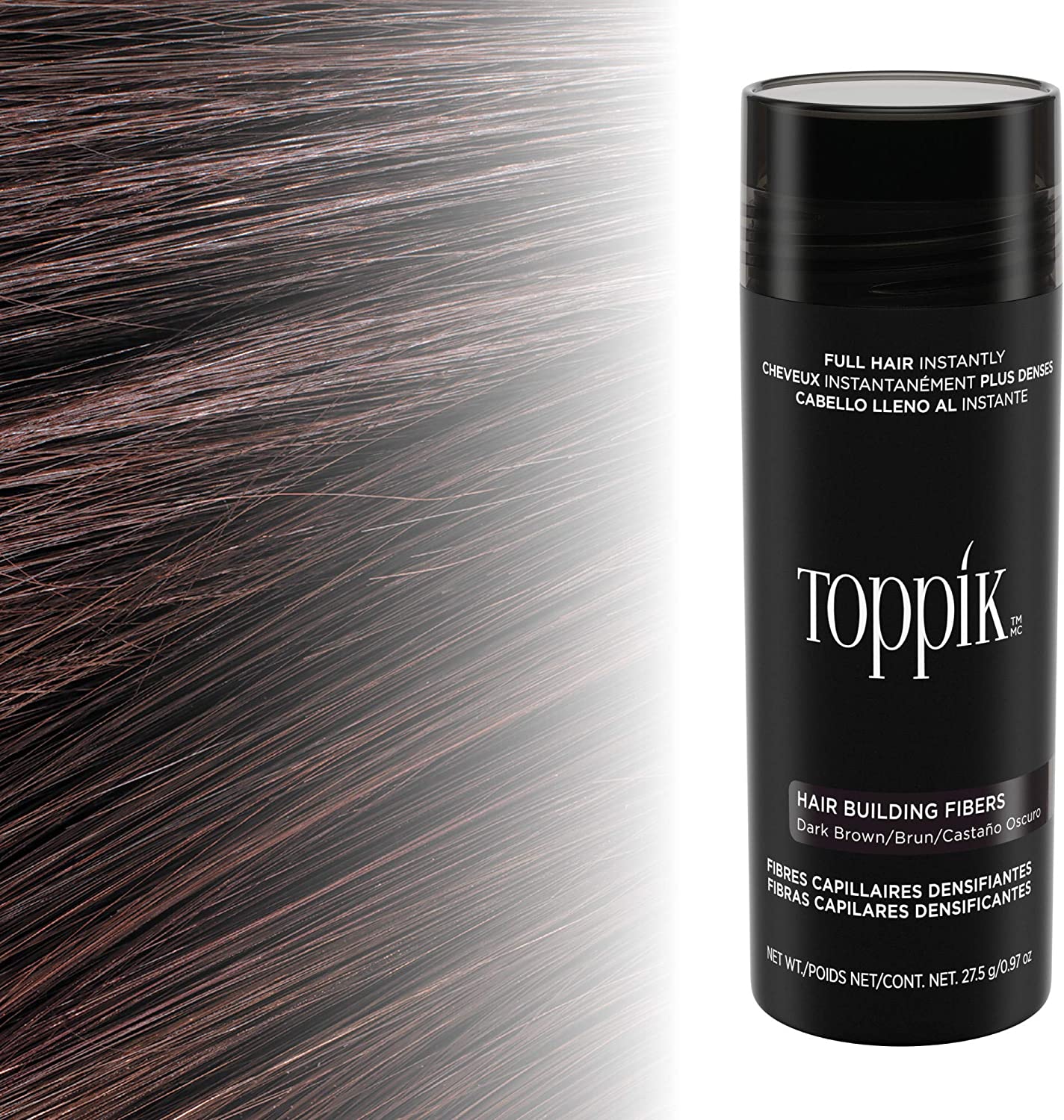 Toppik Hair Building Fibres Powder, for a Thicker-looking Hairline, Crown and Beard - Image 3