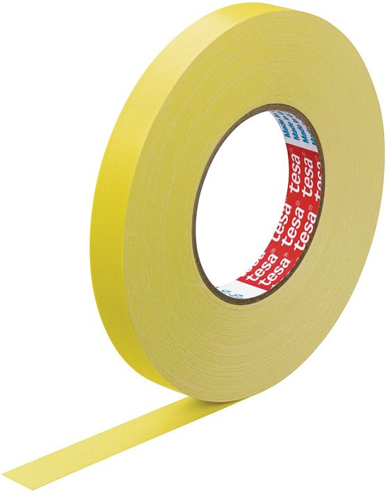 tesa 57230-00003-02 Fabric Tape 19 mm x 50 m Yellow, 50m:19mm