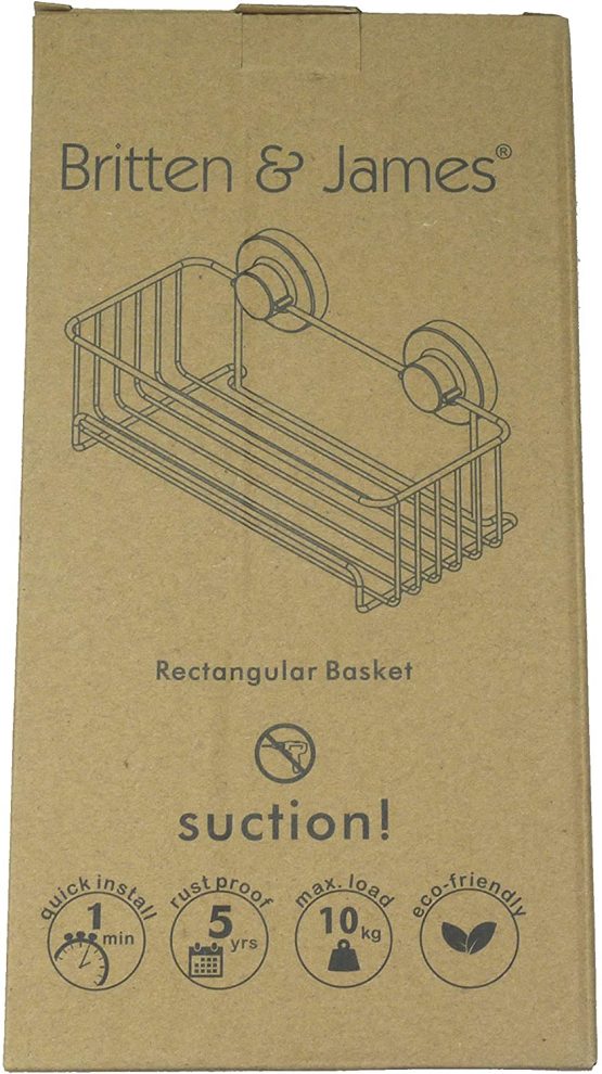 Britten & James Shower Tidy Suction Fit Rust Proof Stainless Steel - Image 3
