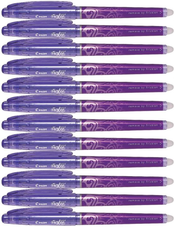 Pilot Frixion Point Erasable Rollerball 0.5 mm (Box of 12) - Violet - Image 2