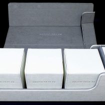 Docsmagic Premium Magnetic Tray Long Box White Medium + 3 Flip Boxes