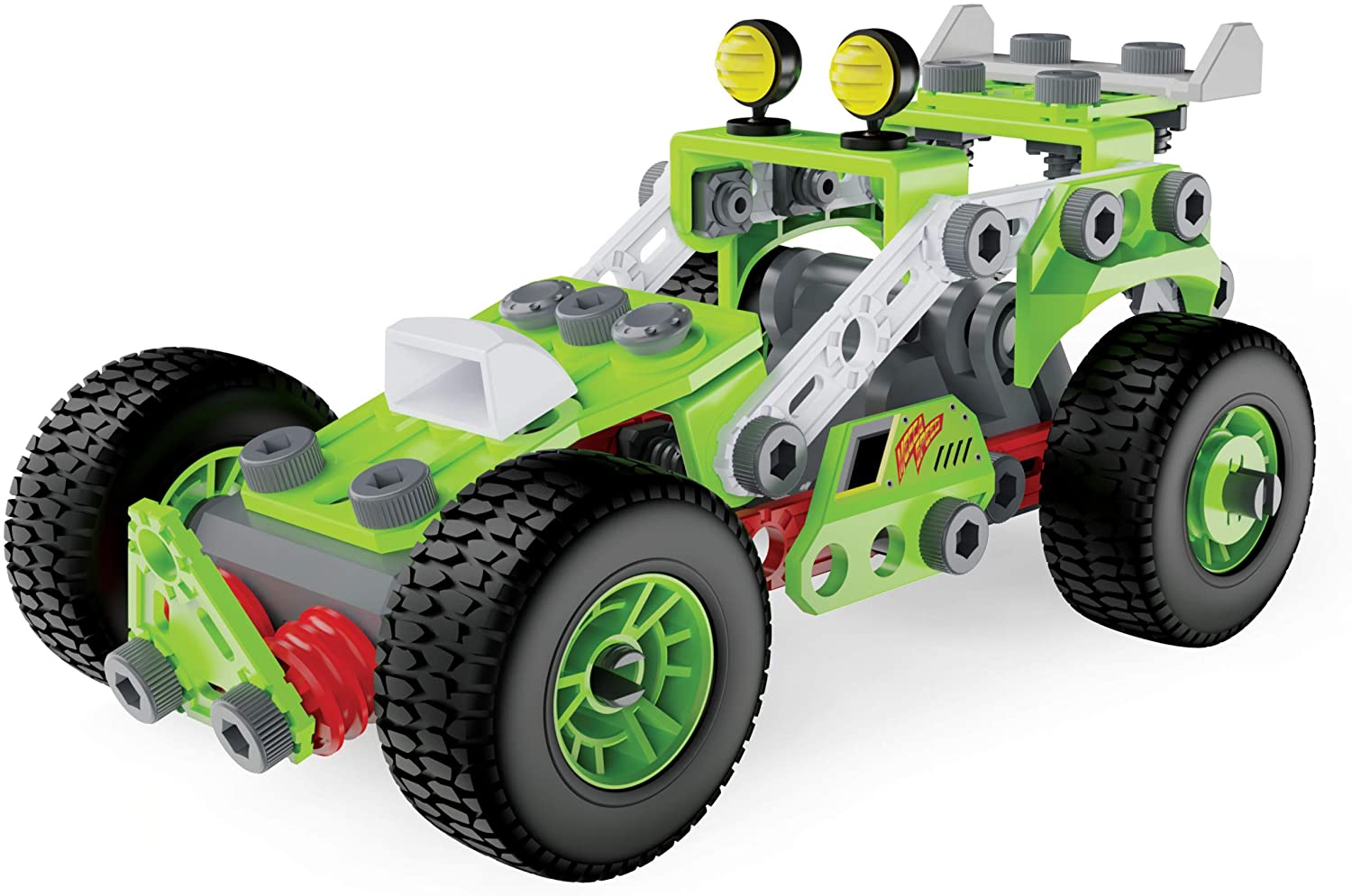 MECCANO Junior, 3-in-1 Deluxe Pull-Back Buggy STEAM Model Building Kit, for Kids Aged 5 and Up, Multi-color, Medium - Image 2