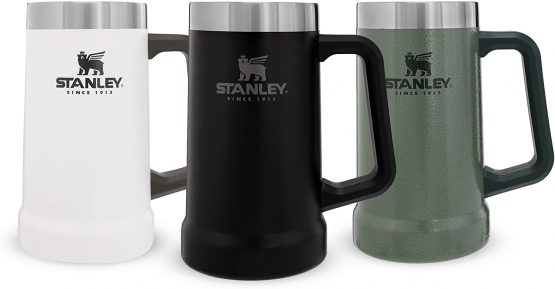 Stanley Adventure Vacuum Keeps Cold for 7 Hours-Stainless Steel Beer Stein with Handle, Matte Black, 0.7L - Image 4