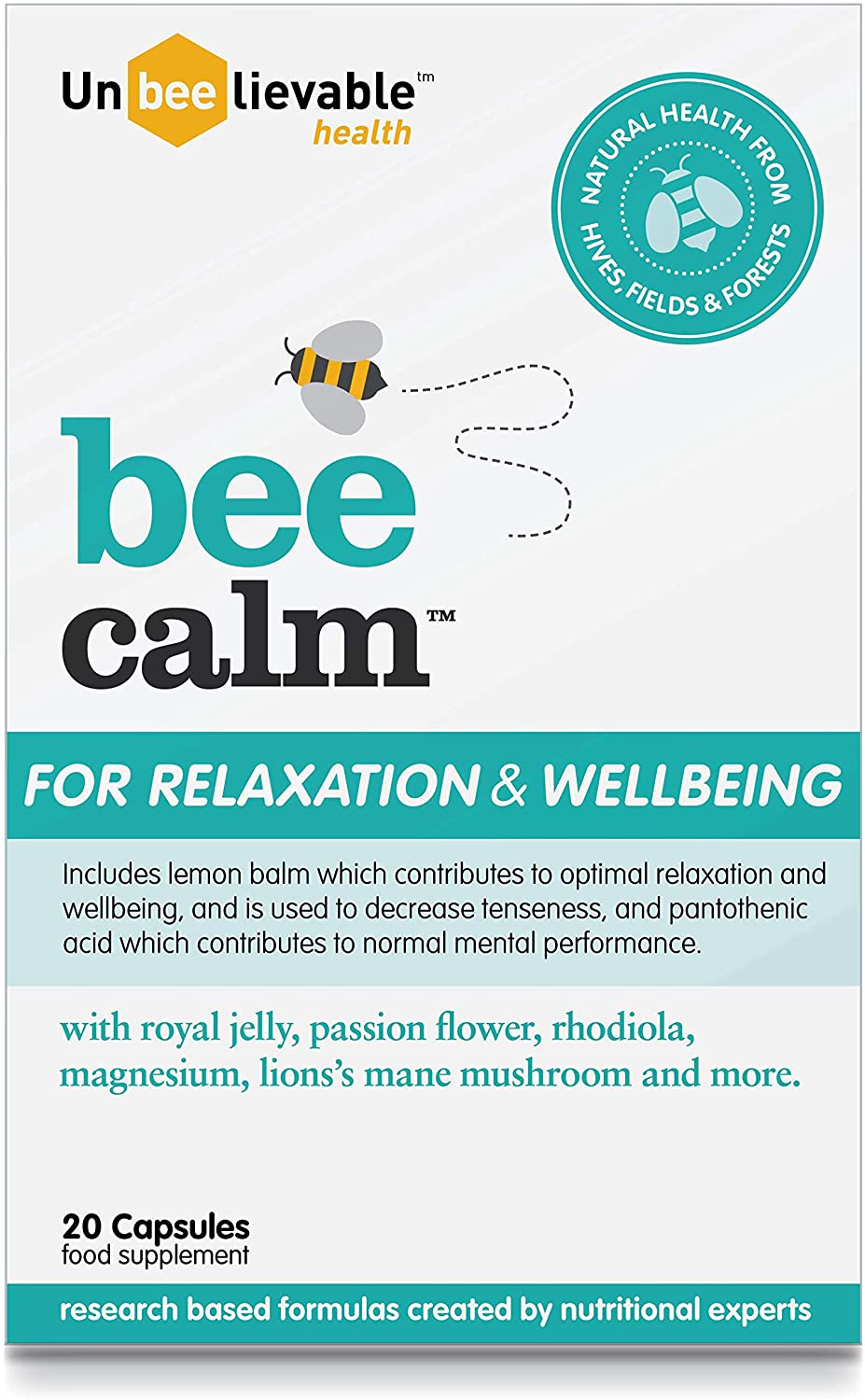 Unbeelievable Health Bee Calm Relaxation and Wellbeing Support, Created by Nutritional Experts - Image 2