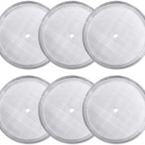 6 Pack French Press Replacement Filter Screen,Reusable Stainless Steel Mesh Filters for Universal 1000 ml / 34 oz / 8 Cup French Press Coffee Makers
