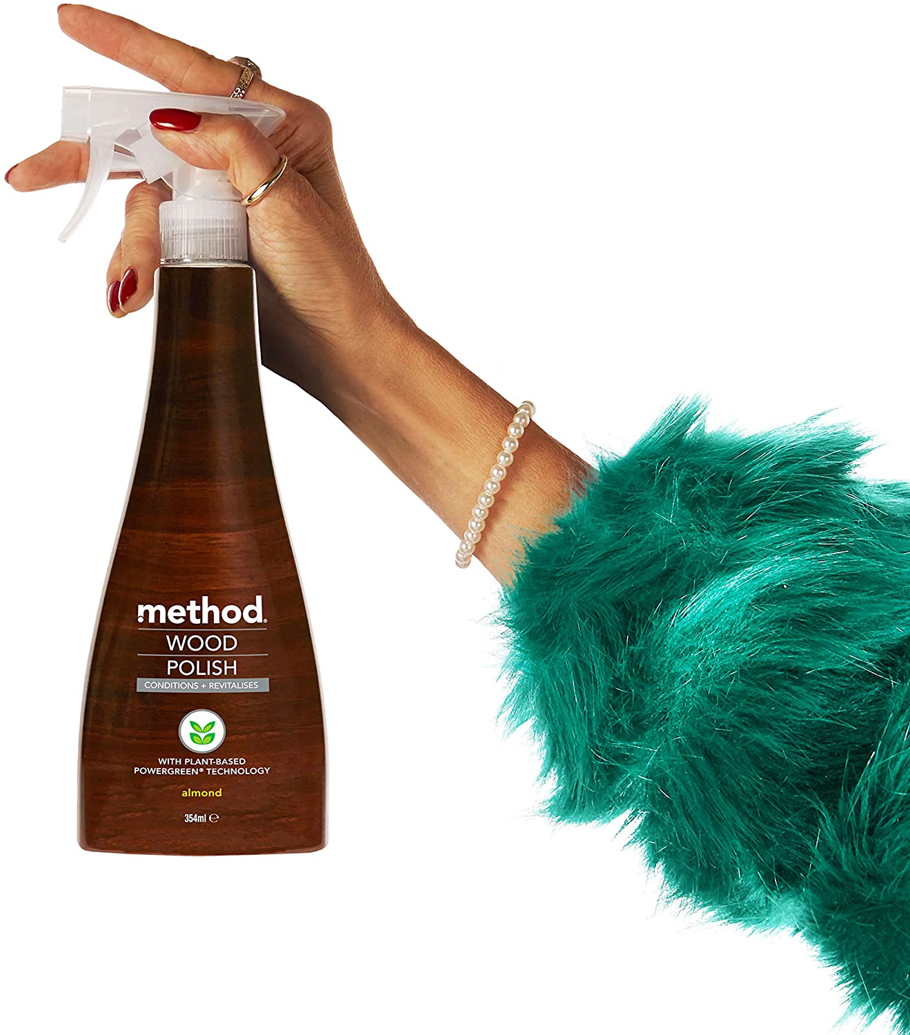 Method Wood Polish Spray, Floor Cleaner For Wood, Almond, 354 ml BigaMart