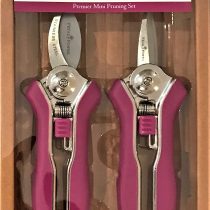 Petal Power Ladies Gardening Mini Pruner Secateurs Set - Two Razor Sharp Purple Ladies Garden Secateurs - Bypass & Trimmer Ladies Secateurs - Best Gardening Gift for women. (Purple)