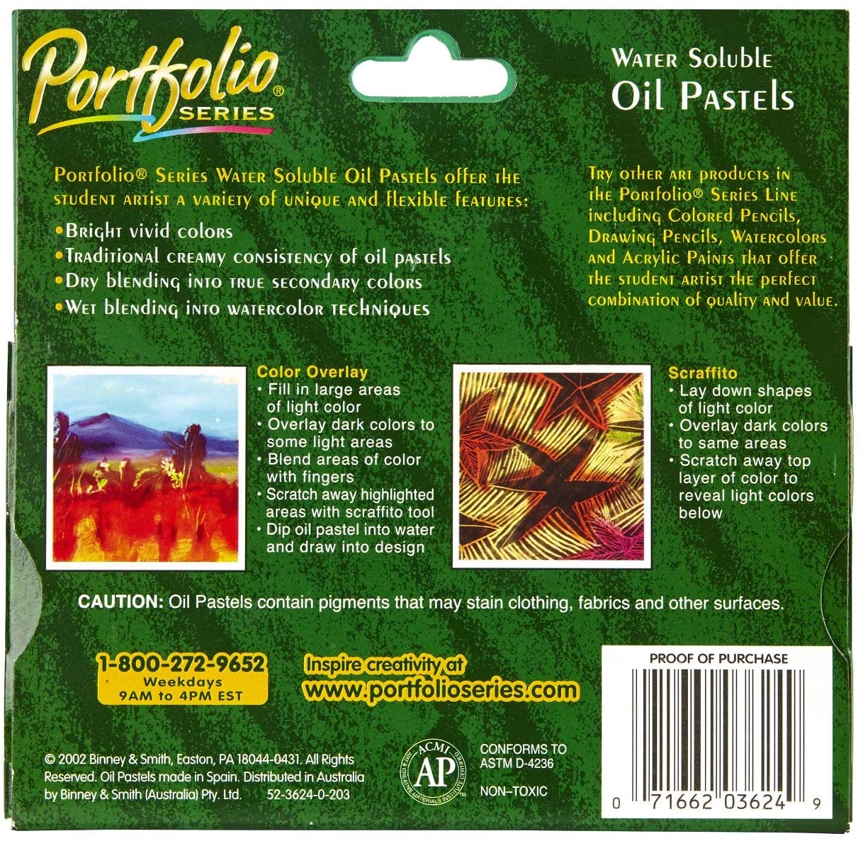 CRAYOLA Portfolio Series Water-Soluble Oil Pastels 24-Color Set (52-3624), Acrylic, Multicolour, 13.71x15.24x2.79 cm - Image 4