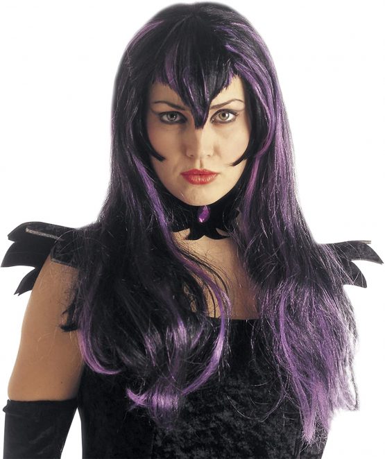 Mens Samantha (Orange/Purple) Wig for Hair Accessory Fancy Dress - Image 4