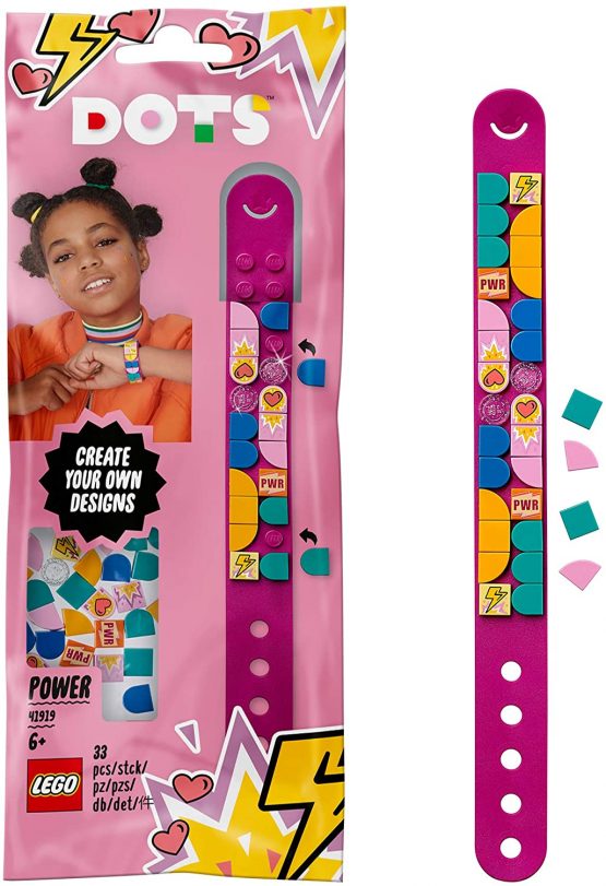 LEGO 41919 DOTS Power Bracelet Beads Jewellery Set, BFF Gifts Arts and Crafts for Kids