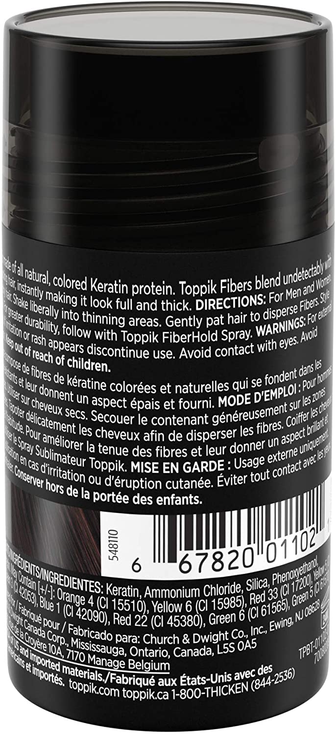 Toppik Hair Building Fibres Powder, for a Thicker-looking Hairline, Crown and Beard - Image 2