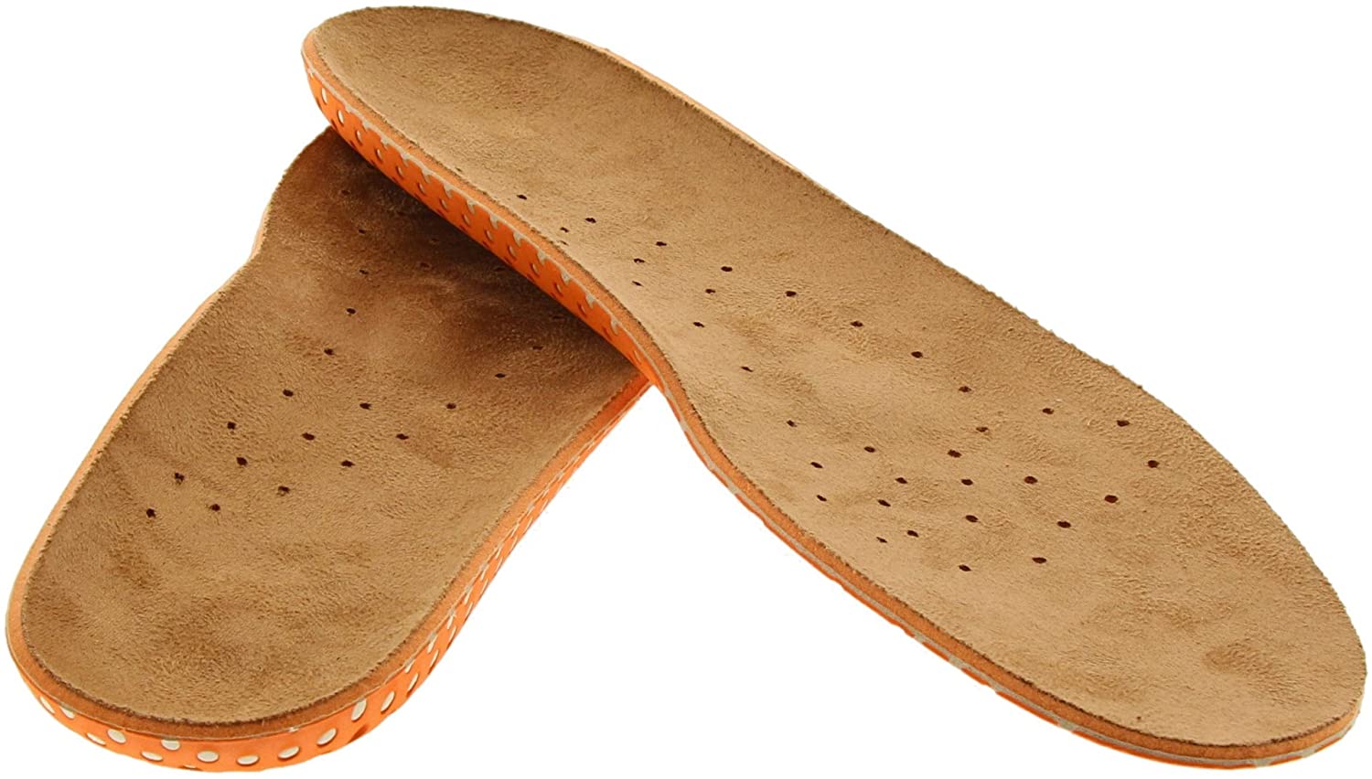 Bama Comfort Memory Foam Insole, Cushioned Footbed for Targeted Support & Breathability, Unisex Shoe Insert, Brown/Orange - Image 4