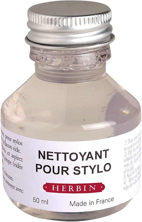 Herbin 12300T- Bottle of Cleaner For Fountain Pens and Roller Pens 50 ml (Product Without Packaging - Zero Waste Objective)
