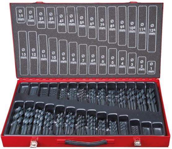 KS Tools 330.1650 HSS-R Twist drill set, 230 pcs, 1-13mm