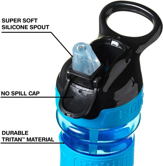 Nuby Tritan Sippy Cup, Incredible Gulp Active Toddler Cup, 360 ml, Pink Unicorn - Image 3