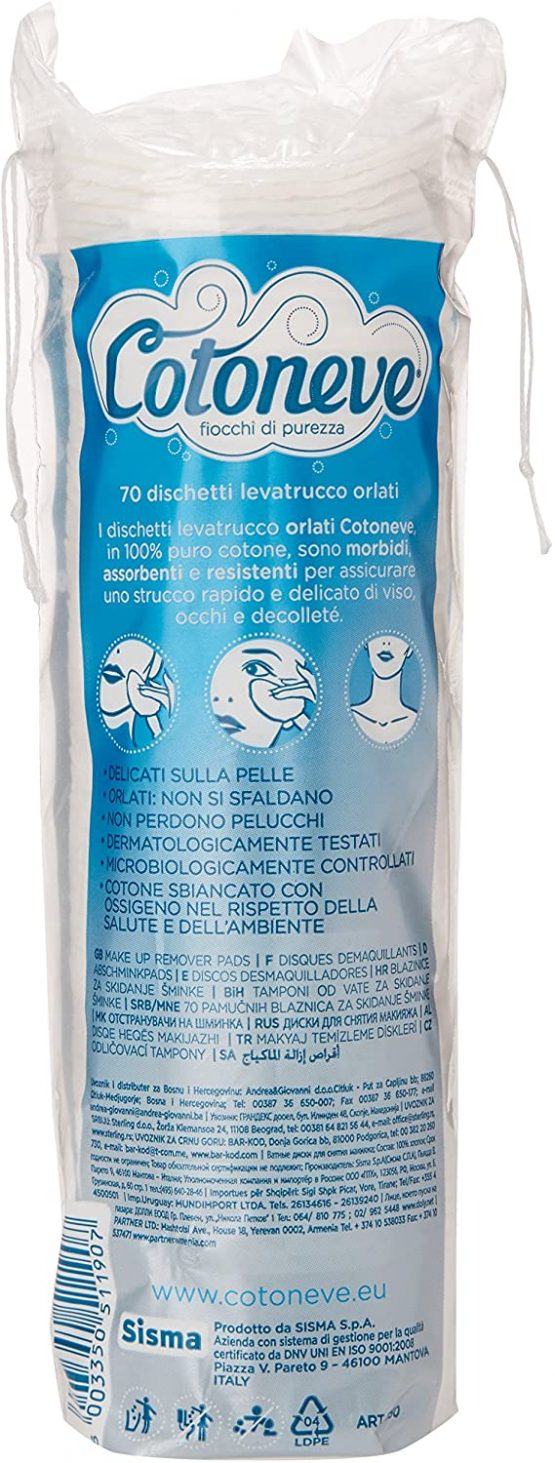 cotoneve Discs levatrucco-flocons pureté-70 Pieces - Image 2