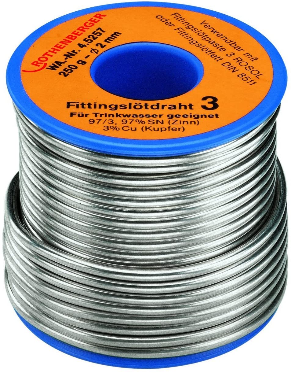Rothenberger 45255 250 g Fitting Solder III - Silver