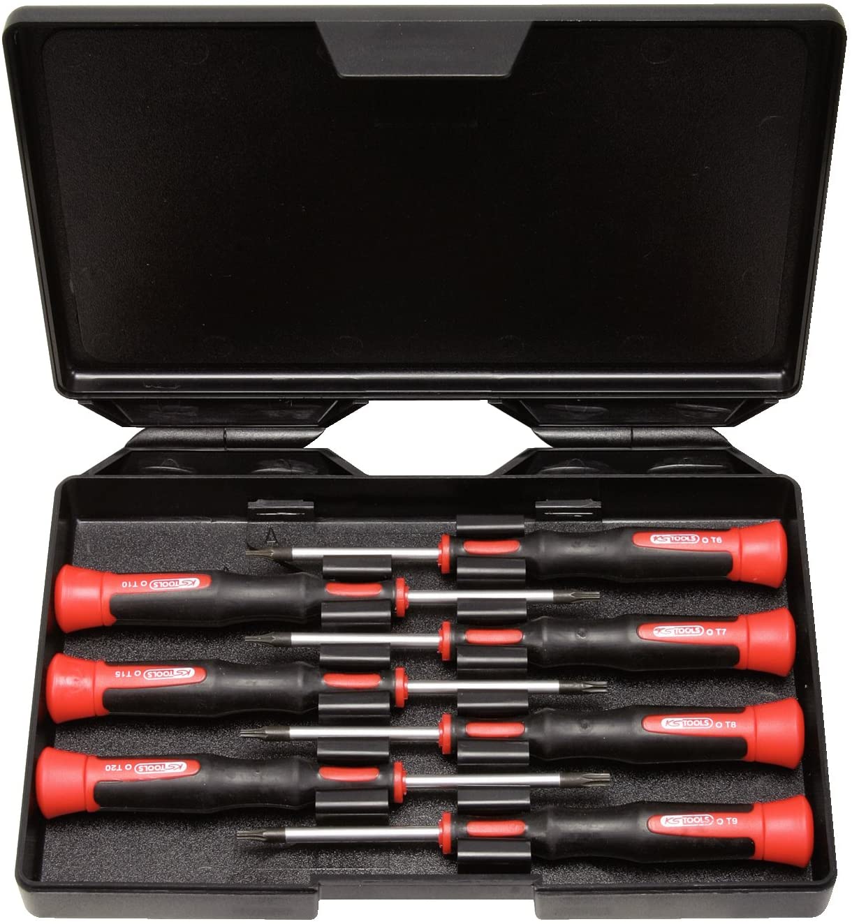 KS Tools 500.716 T6-T20 Precision TX Screwdriver Set (7 Pieces), Brünierter