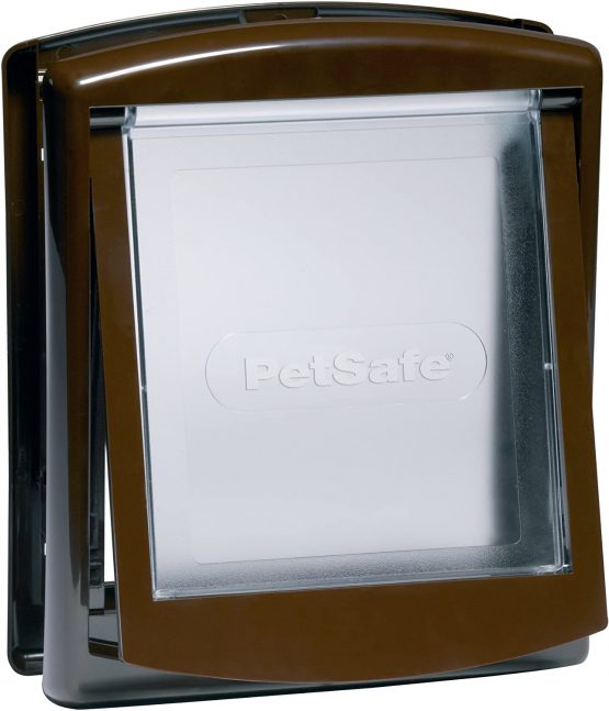 PetSafe Staywell, Convenient, Original 2 Way Pet Door, Fast Installation, Easy fitting, 2 Way Locking, Cat Flap for All Pets – Small - Brown