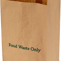 10 Litre x 100 Paper Compostable Bags Kitchen Caddy Liners, Food Waste Bin Liners