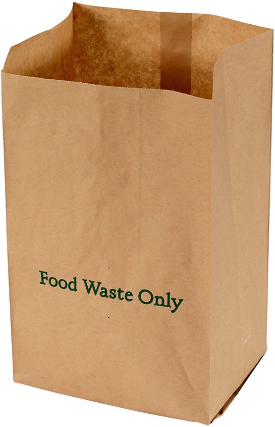 10 Litre x 50 Paper Compostable Bags Kitchen Caddy Liners Food Waste Bin Liners EcoSack 10L