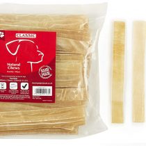 Classic Pet Products Rawhide Flat Strip for Dogs, 165 x 19 x 1.5 mm, Pack of 20