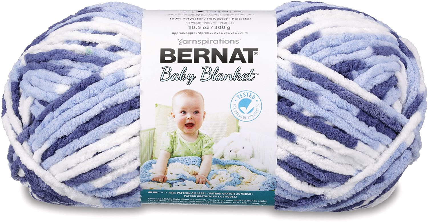 Bernat Baby Blanket, Blue Dreams, 300 g