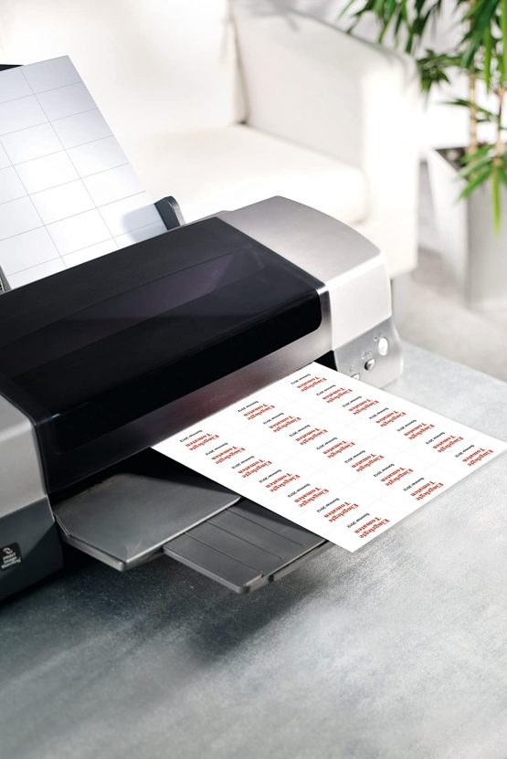 SIGEL LA138 Universal Permanent Labels, white, 7 x 3.7 cm, 600 lbl = 25 sheets, white - Image 4