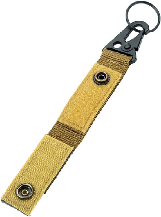 Azarxis Tactical Hanging Belt Webbing Carabiner Buckle Molle Strap Nylon Snap Hook Clip, Keychain Keyholder Ring Tactical Backpack Molle Clip for Climbing Hiking Outdoor (Army Green - Pack of 2) - Image 4