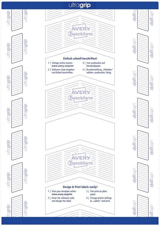 Avery 6172 self-adhesive label - self-adhesive labels (White, Rectangle, 64.6 x 33.8 mm, A4, Paper, Universal) - Image 4