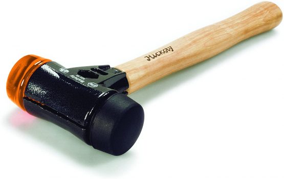 Wiha 83238060 26614" Safety Medium Hard Soft-Faced Hammer, Black/Orange Transparent, 60 mm - Image 4