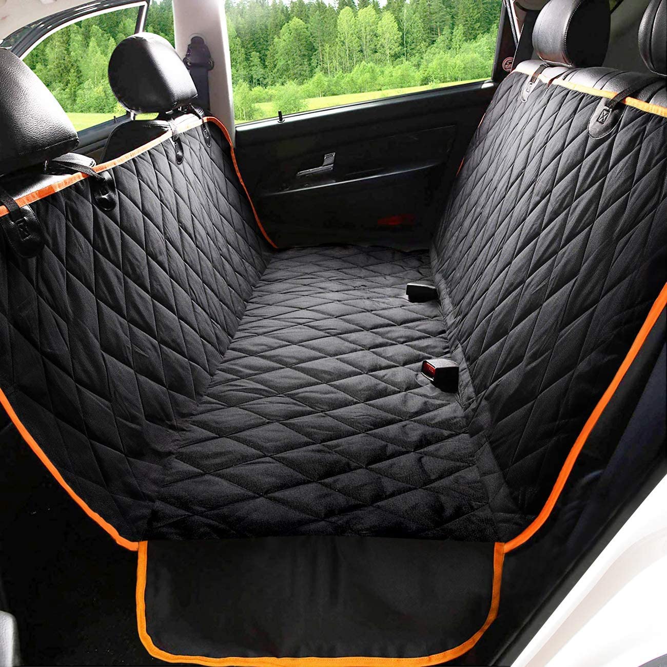 FANTIC Dog Car Seat Covers, 100% Waterproof with Door Protection