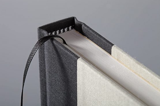 Clairefontaine Canvas Cover Album, A5, 180 g, 60 Pages - Black Cover - Image 3