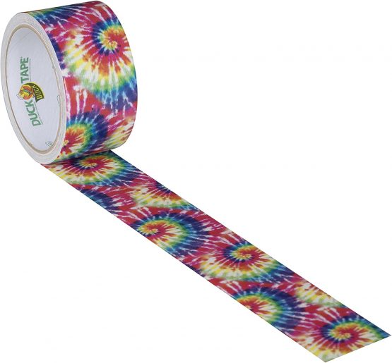 Shurtech Patterned Duck Tape 1.88-inch x 10yd-Love Tie-Dye, Other, Multicoloured, 11.39 x 11.65 x 7.08 cm - Image 3
