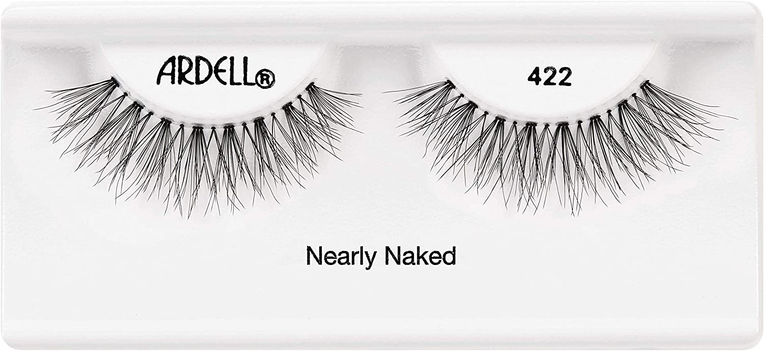 Ardell False Eyelashes Naked 422 Black Natural Enhances Natural Lashes Subtle Volume And Length Super Soft Comfortable Invisiband Mid-Length Vegan-Friendly Cruelty-Free Eyelashes - Image 3